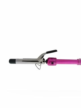 Hot Tools Pink Titanium Salon Curling Iron/Wand Pink/Silver 1 Inch Curling Iron
